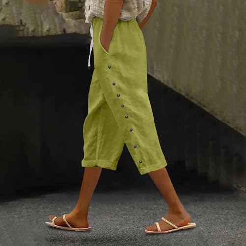 Premium Linen Crop Pants for Women