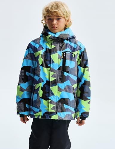 GEMYSE Boys Waterproof Ski Snow Jacket Warm Durable