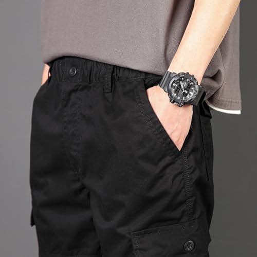 Mens Summer Cotton Bermuda Shorts Casual Trendy erad for Men