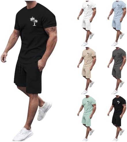Men Workout Beach Outfits 2025 Summer Set