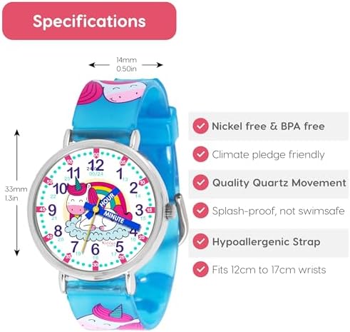 Kiddus Time Teacher Watch for Kids 6-12 years old