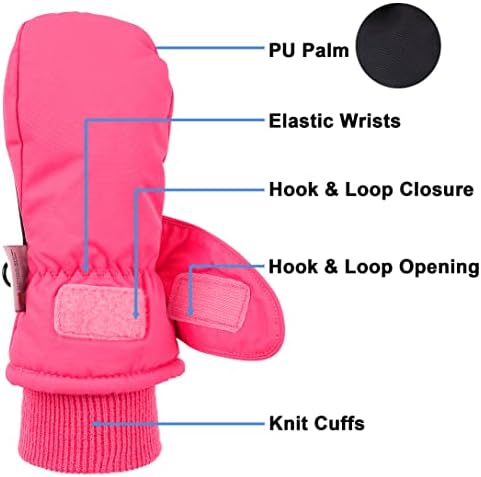 SimpliKids Winter Ski Mittens for Kids