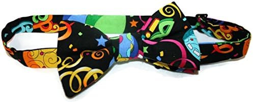 Personalized Happy Birthday Bow Tie Party Gift - Unique Handmade Mens Bow Ties