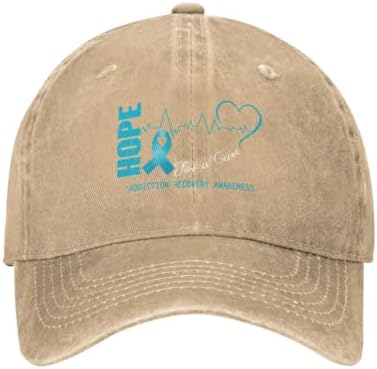 Hope for a Cure Addiction Recovery Awareness Baseball Cap