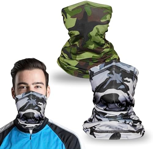 Kids Camo Gaiter for Face Mask UV Protection Cooling Bandana