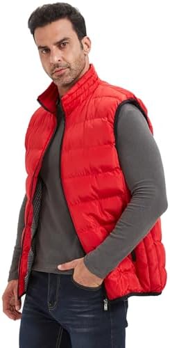 XinYangNi Mens Warm Cozy Puffer Vest