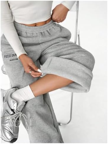 Girls Baggy Elastic Wide Leg Sweatpants