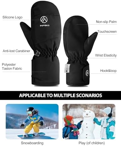 INPAKO Kids Winter Gloves