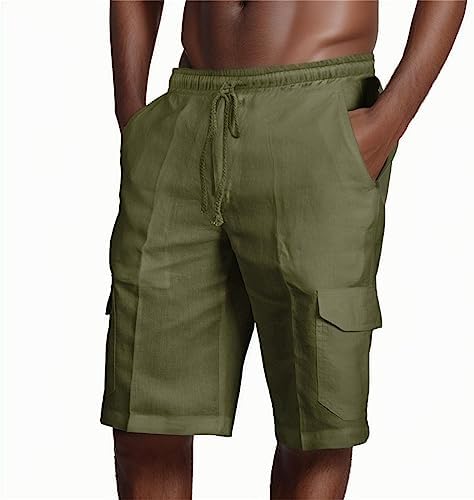 Elastic Waist Lightweight Quick-Dry Stay-Dry Cargo Shorts for Men