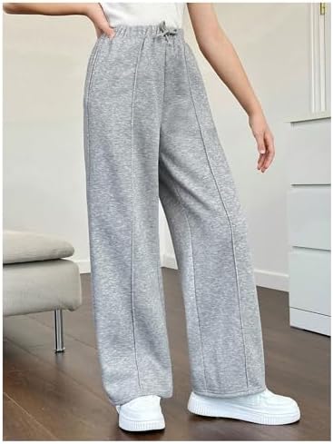 GORGLITTER - Comfortable Stylish Wide Leg Sweatpants for Girls