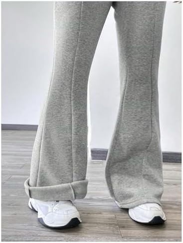 Thermal Drawstring Flare Pants for Girls
