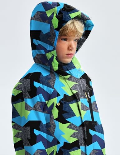 GEMYSE Boys Waterproof Ski Snow Jacket Warm Durable