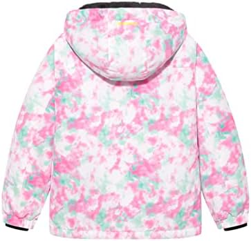 WULFUL Girls Waterproof Ski Jacket Warm Fleece Hooded Winter Snow Coat