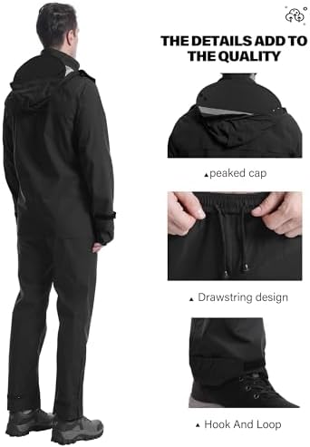 iCreek Eco-Friendly Waterproof jacket and pants 2 in 1 Set