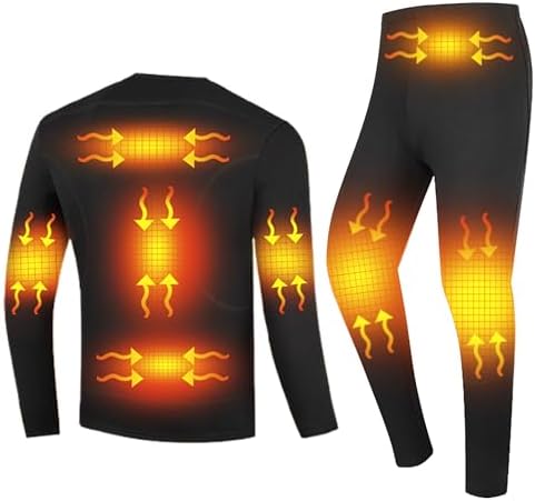 8 Heating Zones Electric Underwear for Men Keep Warm in Cold Weather