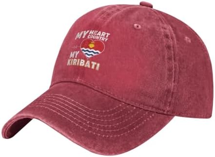 My Heart My Country My Kiribati Baseball Cap Women Men Sun Hat