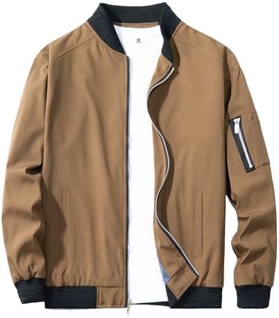 URBANFIND Mens Slim Fit Lightweight Sportswear Jacket