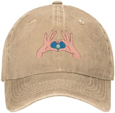 RTATBY Holding A Heart Flag Baseball Cap