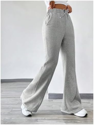 Thermal Drawstring Flare Pants for Girls