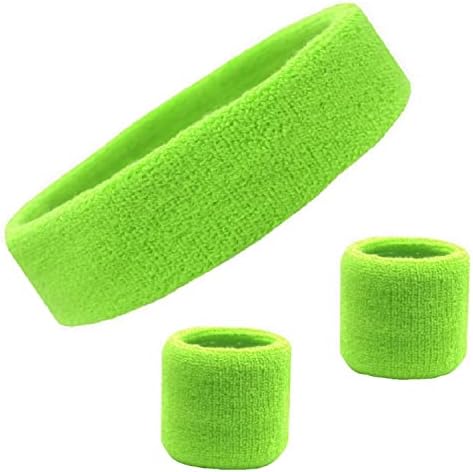 Kenz Laurenz Mens Stretch Sweatband Headband Set