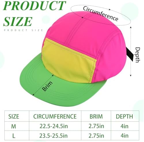 Cindeer Retro Neon 80s 90s Hat