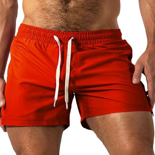 Refreshing 5-Inch Lightweight Drawstring Athletic Shorts for Men