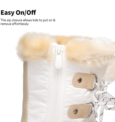 Perfect Winter Faux Fur Lined Boots for Kids