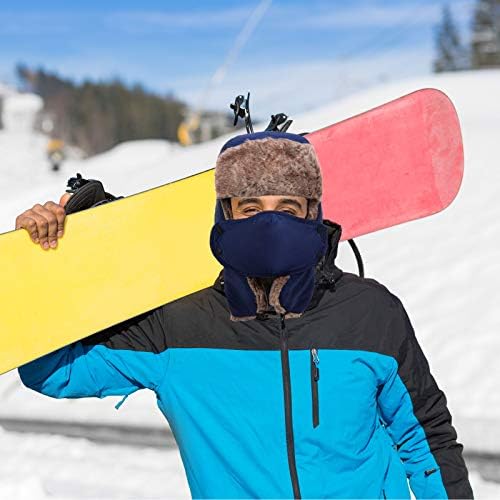 Winter Trapper Hat from Geyoga with Face Covering