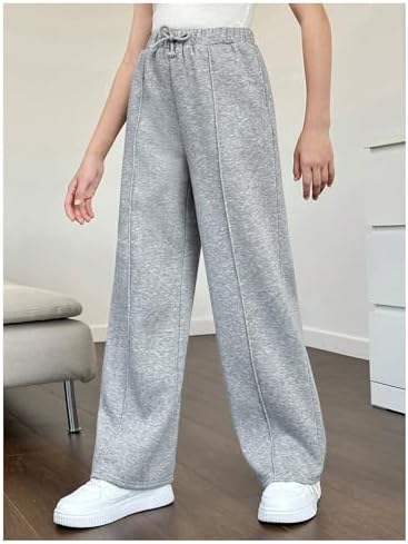GORGLITTER - Comfortable Stylish Wide Leg Sweatpants for Girls