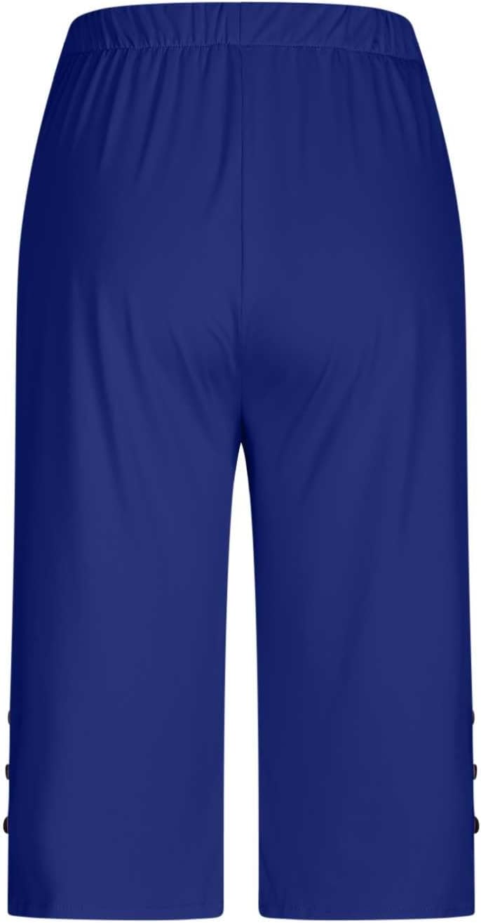 Trendy Plus Size Capris for Women - Lightweight Yoga Pants