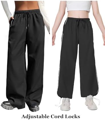 EXARUS Girls Parachute Pants