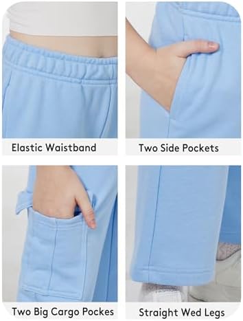 WULFUL Girls Cargo Sweatpants Fleece Lined-Full Review