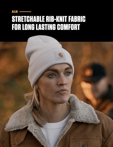 Carhartt Mens A18 Acrylic Watch Cap - Rib-Knit Design