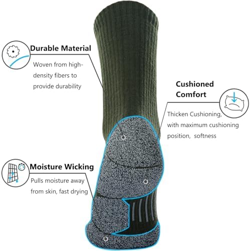 CWVLC Arch Compression Hiking Socks
