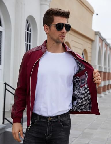 Tanming Mens Slim Fit Windbreaker Jacket