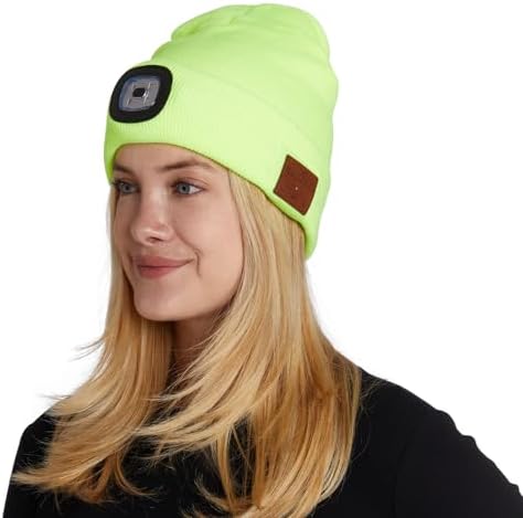 BLACK DECK Stereo Beanie Headphones with LED Bluetooth