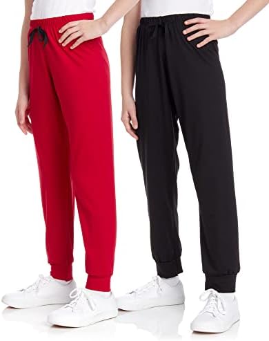 Sweet Hearts Girls Fleece Sweatpants - athletic performance 2-pack 7-16