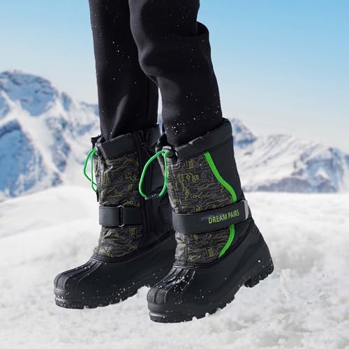 DREAM PAIRS Boys Girls Mid Calf Snow Boots for Kids