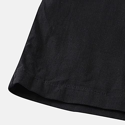 Quick Dry 4-Way Stretch Cotton Linen Swimming Trunks for Men