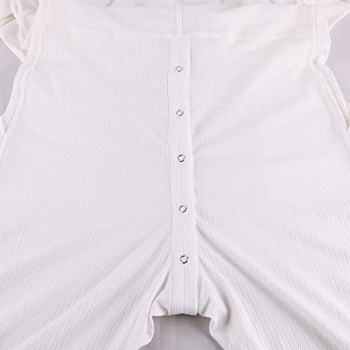 Mens Thermal Long Sleeve Nightwear Pajamas with Knit Fit