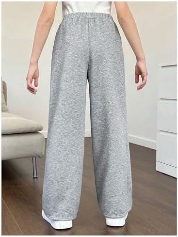 GORGLITTER - Comfortable Stylish Wide Leg Sweatpants for Girls