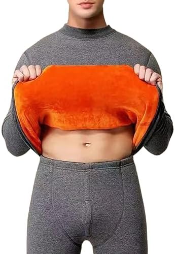 Mens Thermal Long Sleeve brush Pants for Hunting Underwear