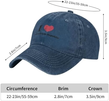 I Love Central African Republic Baseball Cap for Women and Men
