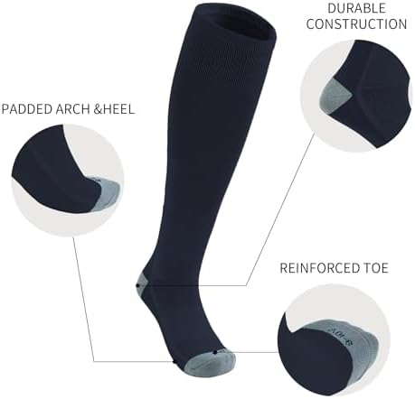 QBK Toddler Baseball Socks - Long-Lasting Comfortable