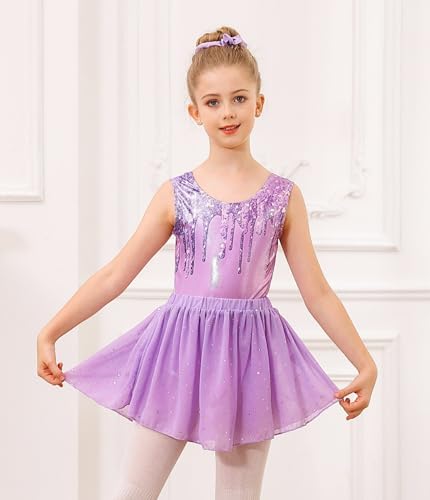 Idgreatim - Perfect Gymnastic leotard Ballet Dance Dress for Girls 4-11
