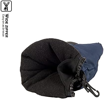 HIGHCAMP Winter Snow Ski Mitten Gloves Waterproof with Zipper