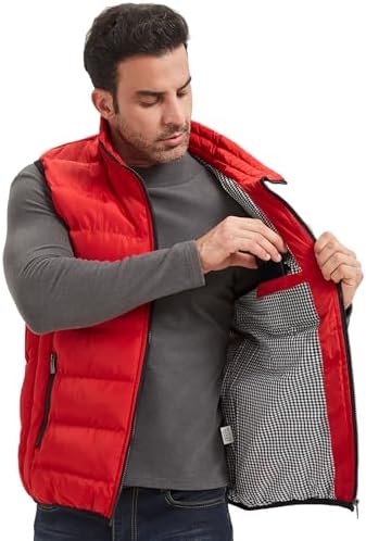 XinYangNi Mens Warm Cozy Puffer Vest