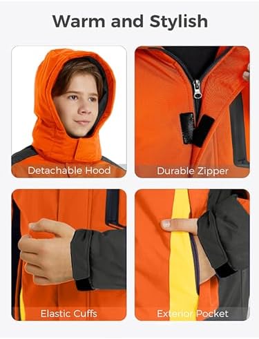WantDo Boys Waterproof Ski Jacket