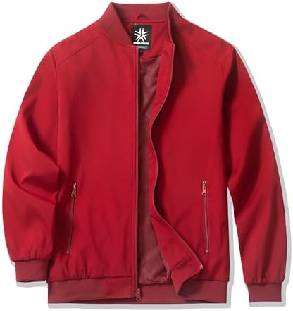 URBANFIND Mens Windbreaker Jacket Lightweight Stylish Spring Fall Essential