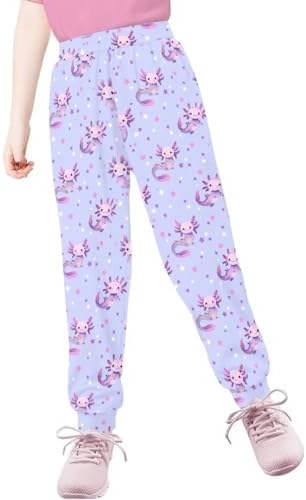 Eheartsgir Girls Joggers Pants with Pockets - Lightweight Active Sweatpants for Kids